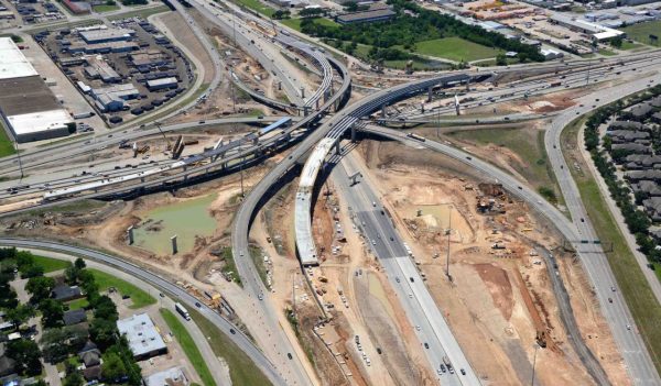 Aerial view of SH288, an $850 million P3 in Houston. 